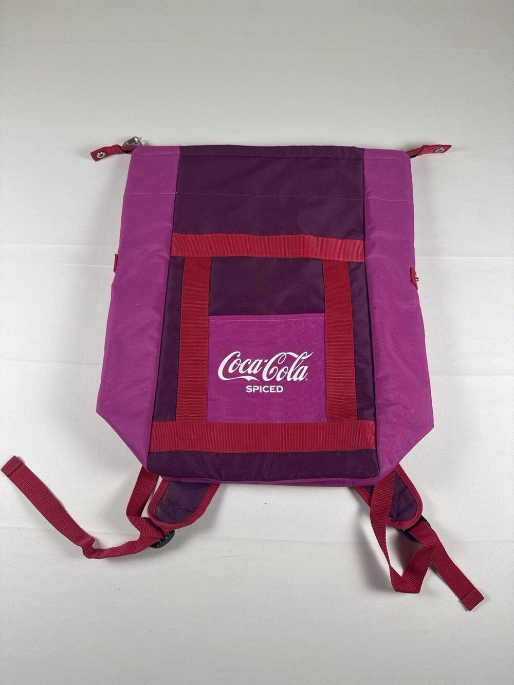 Coca-Cola Promotion Spiced Cooler Backpack Insulated Coke Pink Red Promo Merch